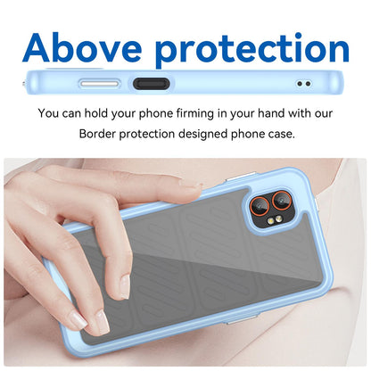 Samsung Galaxy Xcover 7 Pro Acrylic Hybrid TPU Protective Phone Case, Colourful Series Shockproof Cover