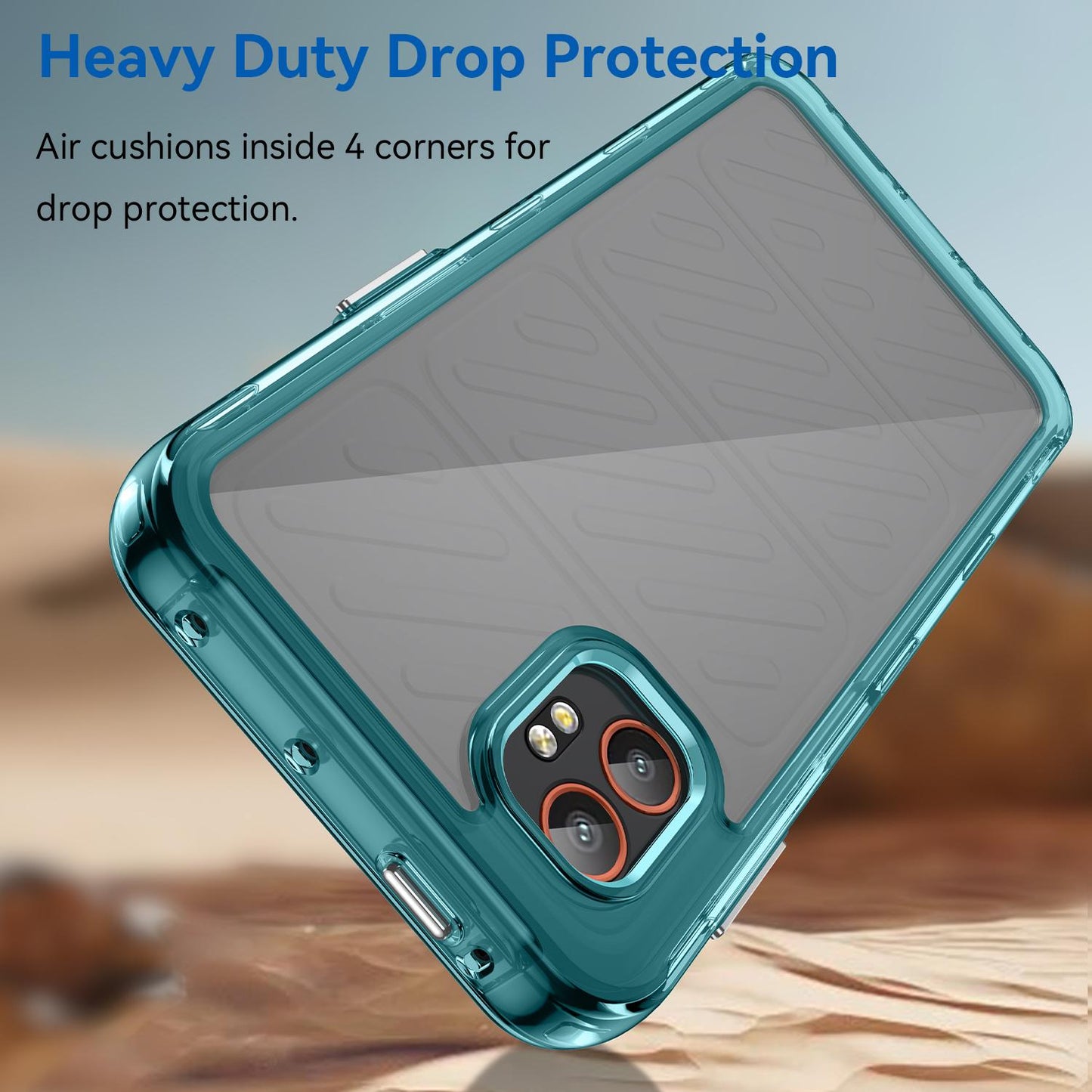 Samsung Galaxy Xcover 7 Pro Acrylic Hybrid TPU Protective Phone Case, Colourful Series Shockproof Cover