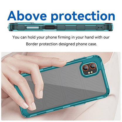 Samsung Galaxy Xcover 7 Pro Acrylic Hybrid TPU Protective Phone Case, Colourful Series Shockproof Cover