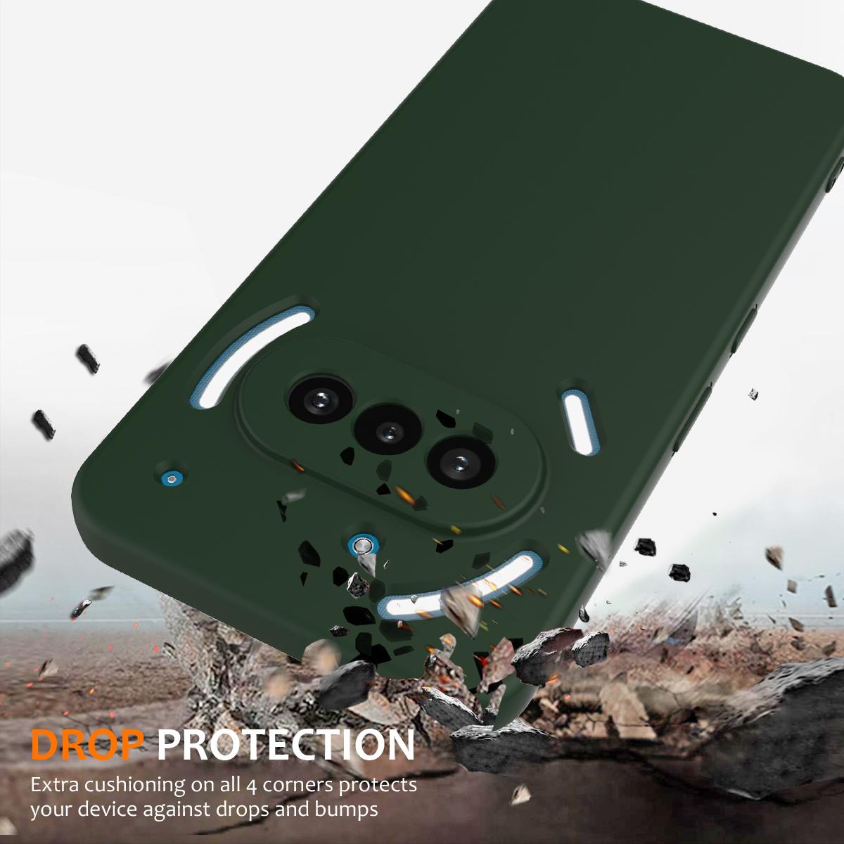 Nothing Phone 3a Shockproof Silicone MagSafe Phone Case with Microfibre Lining Magnetic Cover