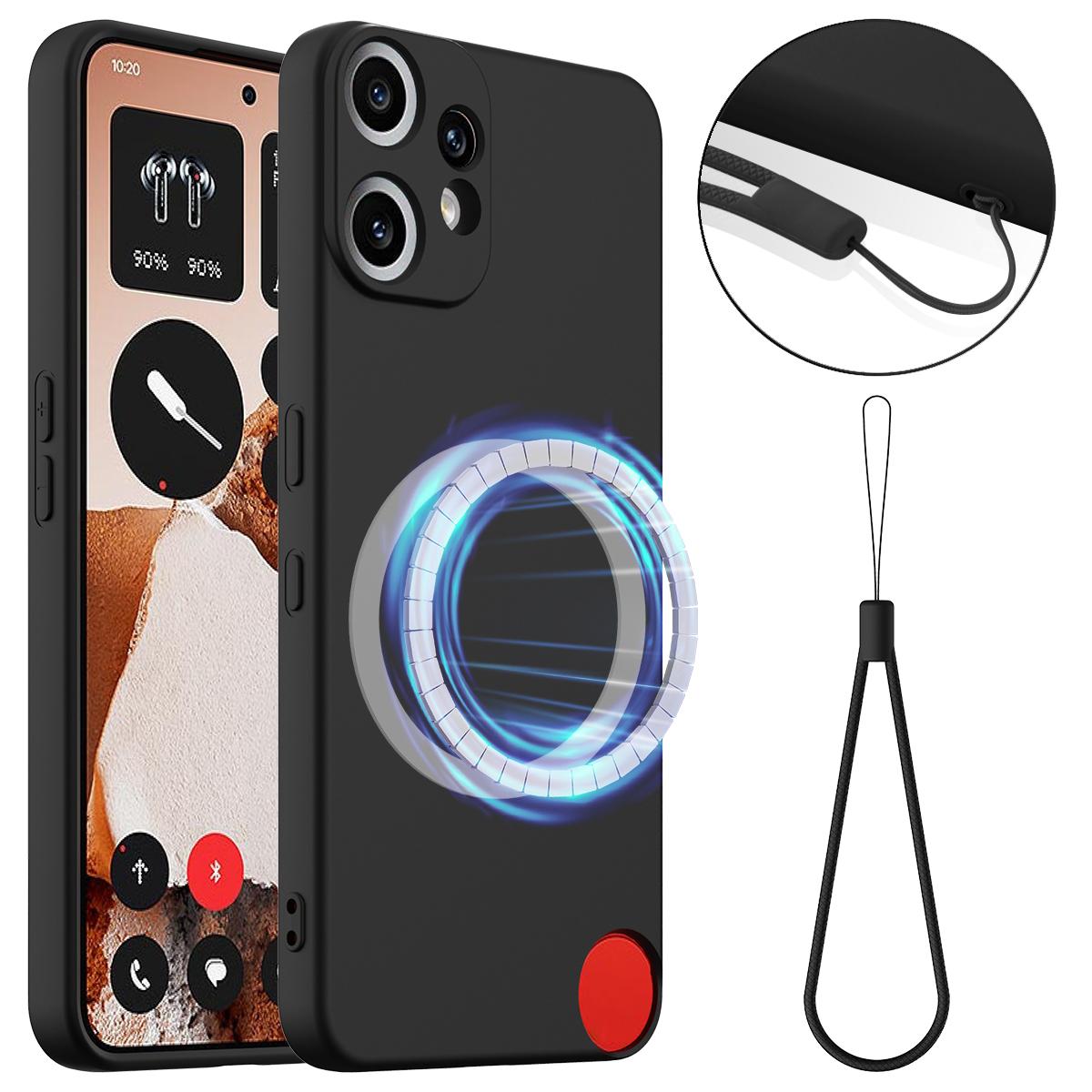 Nothing CMF Phone 2 Pro Shockproof Silicone MagSafe Phone Case with Microfibre Lining Magnetic Cover