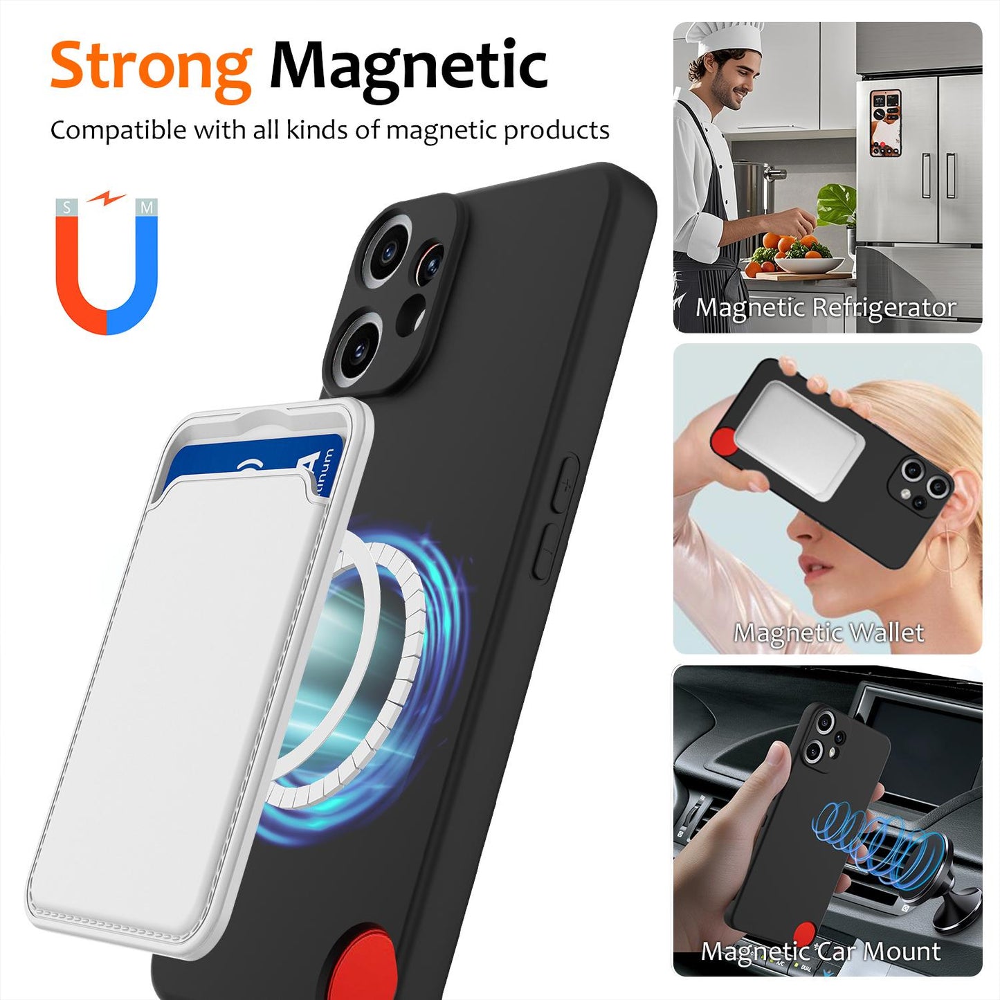 Nothing CMF Phone 2 Pro Shockproof Silicone MagSafe Phone Case with Microfibre Lining Magnetic Cover