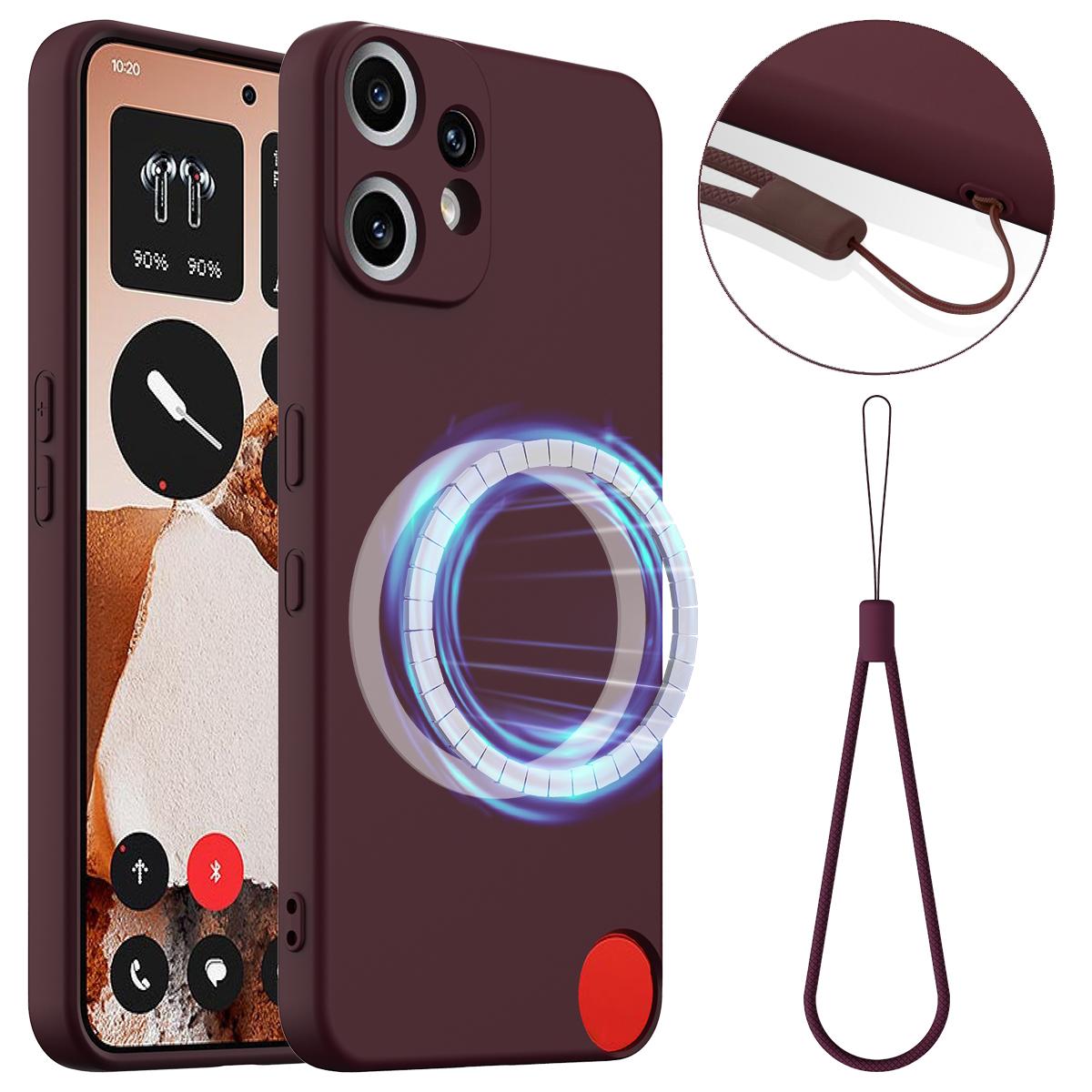 Nothing CMF Phone 2 Pro Shockproof Silicone MagSafe Phone Case with Microfibre Lining Magnetic Cover