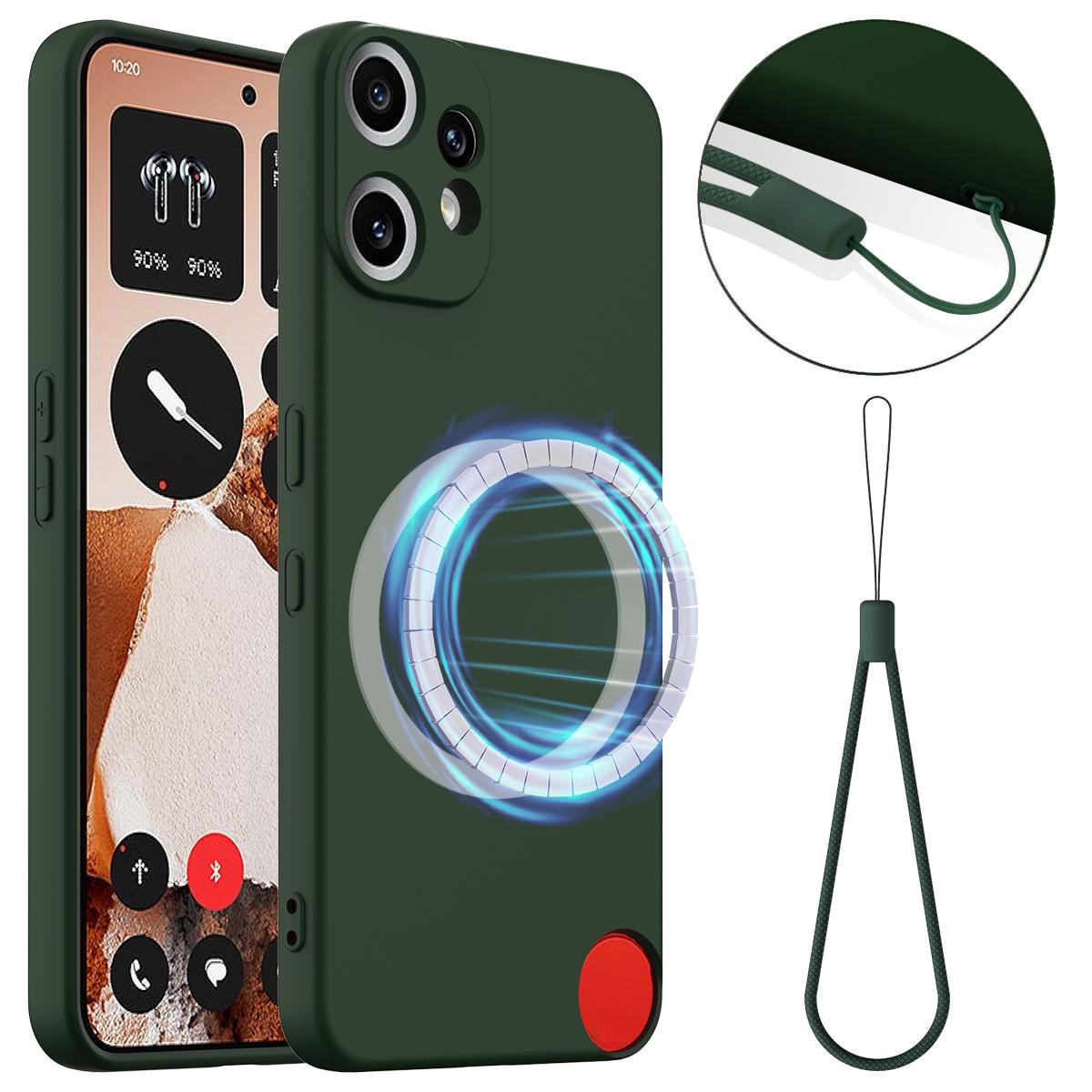 Nothing CMF Phone 2 Pro Shockproof Silicone MagSafe Phone Case with Microfibre Lining Magnetic Cover