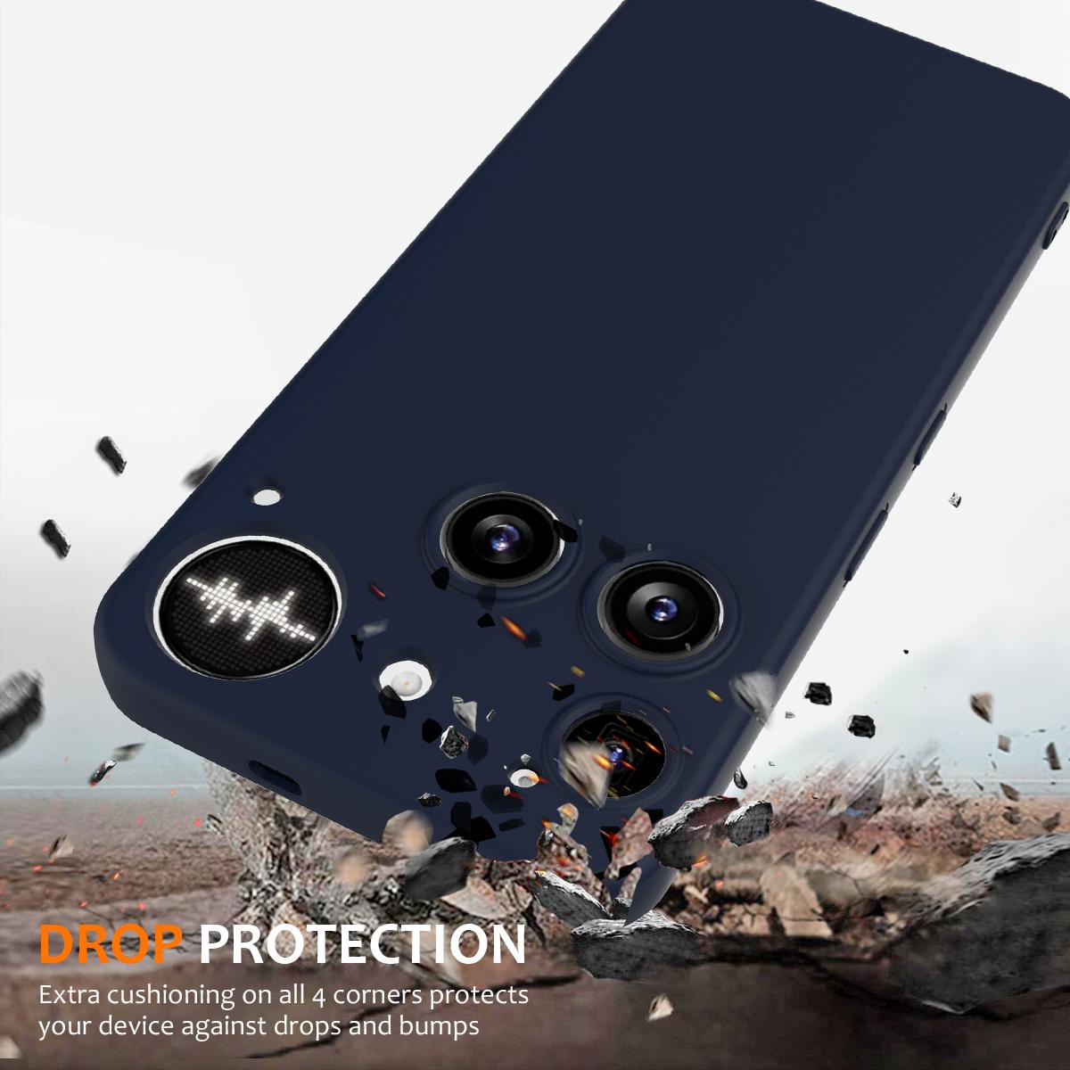 Nothing Phone 3 Shockproof Silicone MagSafe Phone Case with Microfibre Lining Magnetic Cover