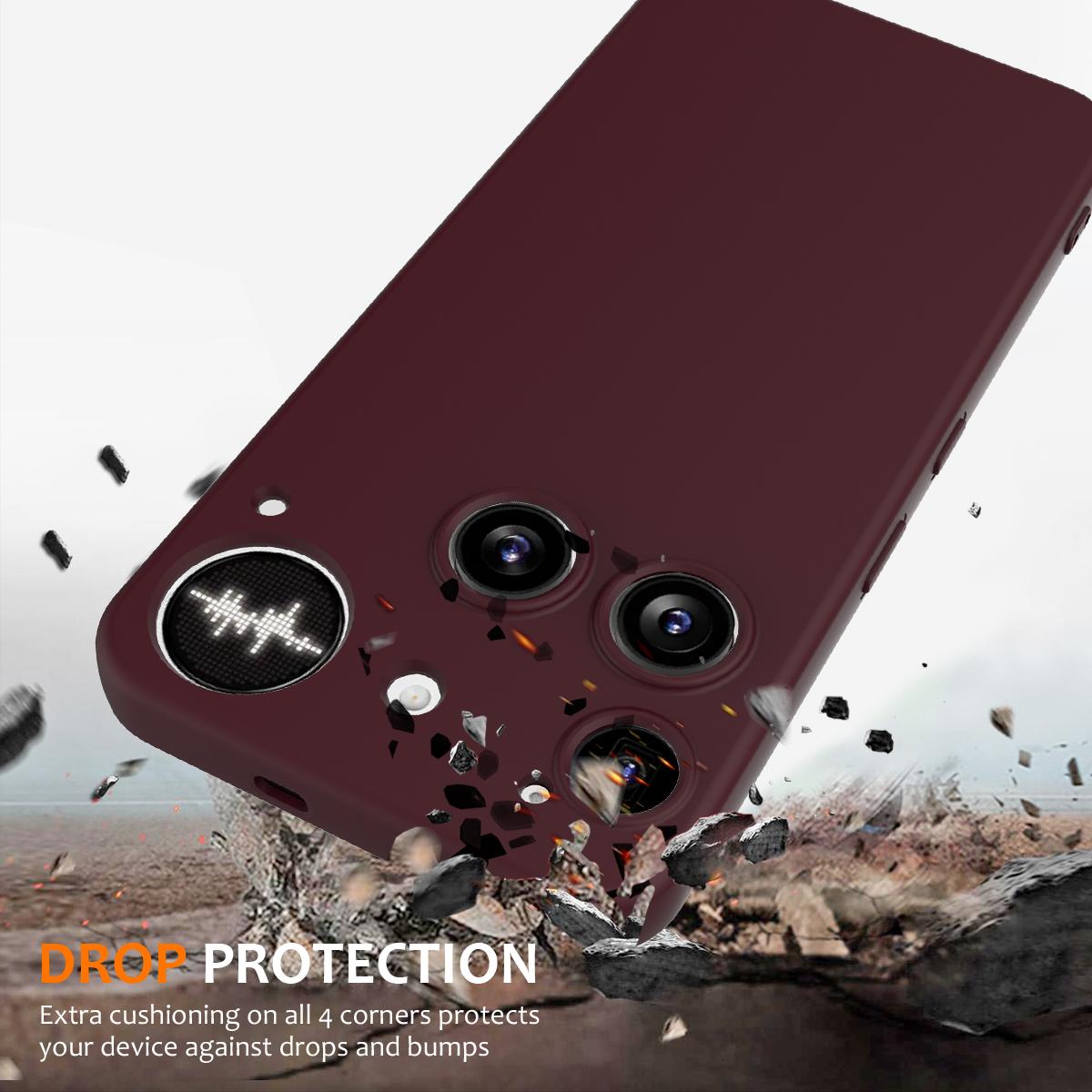 Nothing Phone 3 Shockproof Silicone MagSafe Phone Case with Microfibre Lining Magnetic Cover