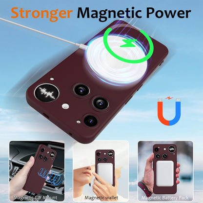 Nothing Phone 3 Shockproof Silicone MagSafe Phone Case with Microfibre Lining Magnetic Cover