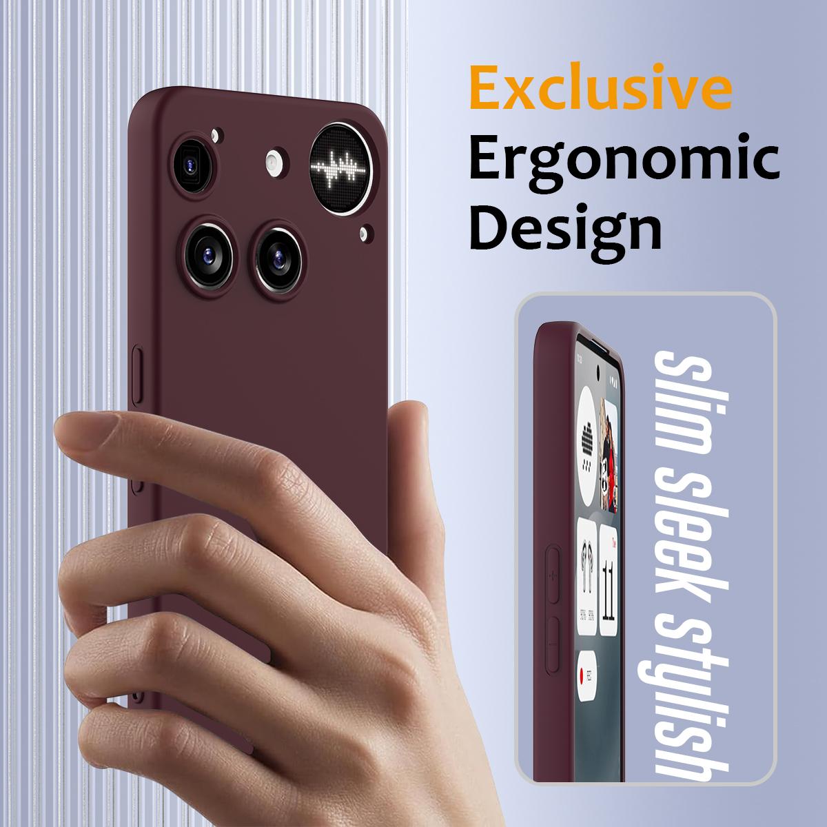 Nothing Phone 3 Shockproof Silicone MagSafe Phone Case with Microfibre Lining Magnetic Cover