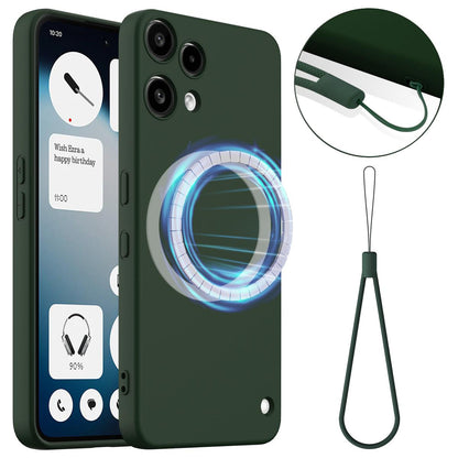 Nothing Phone 3a Lite Shockproof Silicone MagSafe Phone Case with Microfibre Lining Magnetic Cover