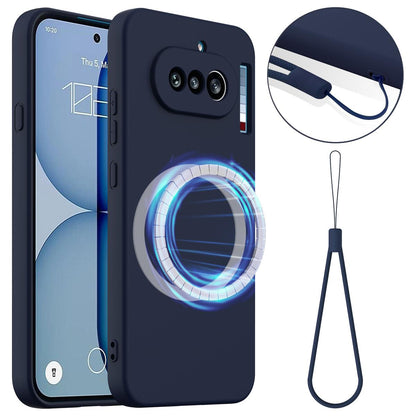Nothing Phone 4a Shockproof Silicone MagSafe Phone Case with Microfibre Lining Magnetic Cover