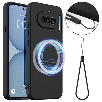 Nothing Phone 4a Shockproof Silicone MagSafe Phone Case with Microfibre Lining Magnetic Cover