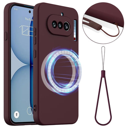 Nothing Phone 4a Shockproof Silicone MagSafe Phone Case with Microfibre Lining Magnetic Cover