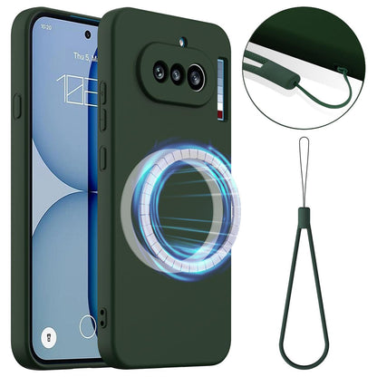 Nothing Phone 4a Shockproof Silicone MagSafe Phone Case with Microfibre Lining Magnetic Cover