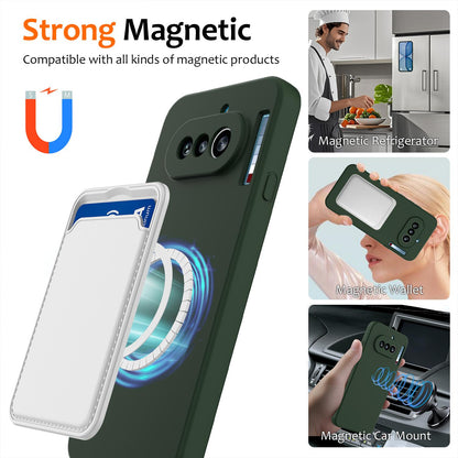 Nothing Phone 4a Shockproof Silicone MagSafe Phone Case with Microfibre Lining Magnetic Cover