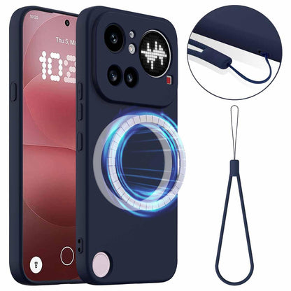 Nothing Phone 4a Pro Shockproof Silicone MagSafe Phone Case with Microfibre Lining Magnetic Cover