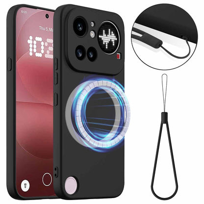 Nothing Phone 4a Pro Shockproof Silicone MagSafe Phone Case with Microfibre Lining Magnetic Cover