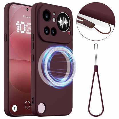 Nothing Phone 4a Pro Shockproof Silicone MagSafe Phone Case with Microfibre Lining Magnetic Cover