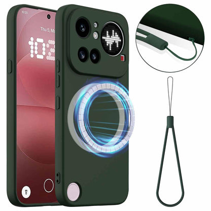 Nothing Phone 4a Pro Shockproof Silicone MagSafe Phone Case with Microfibre Lining Magnetic Cover