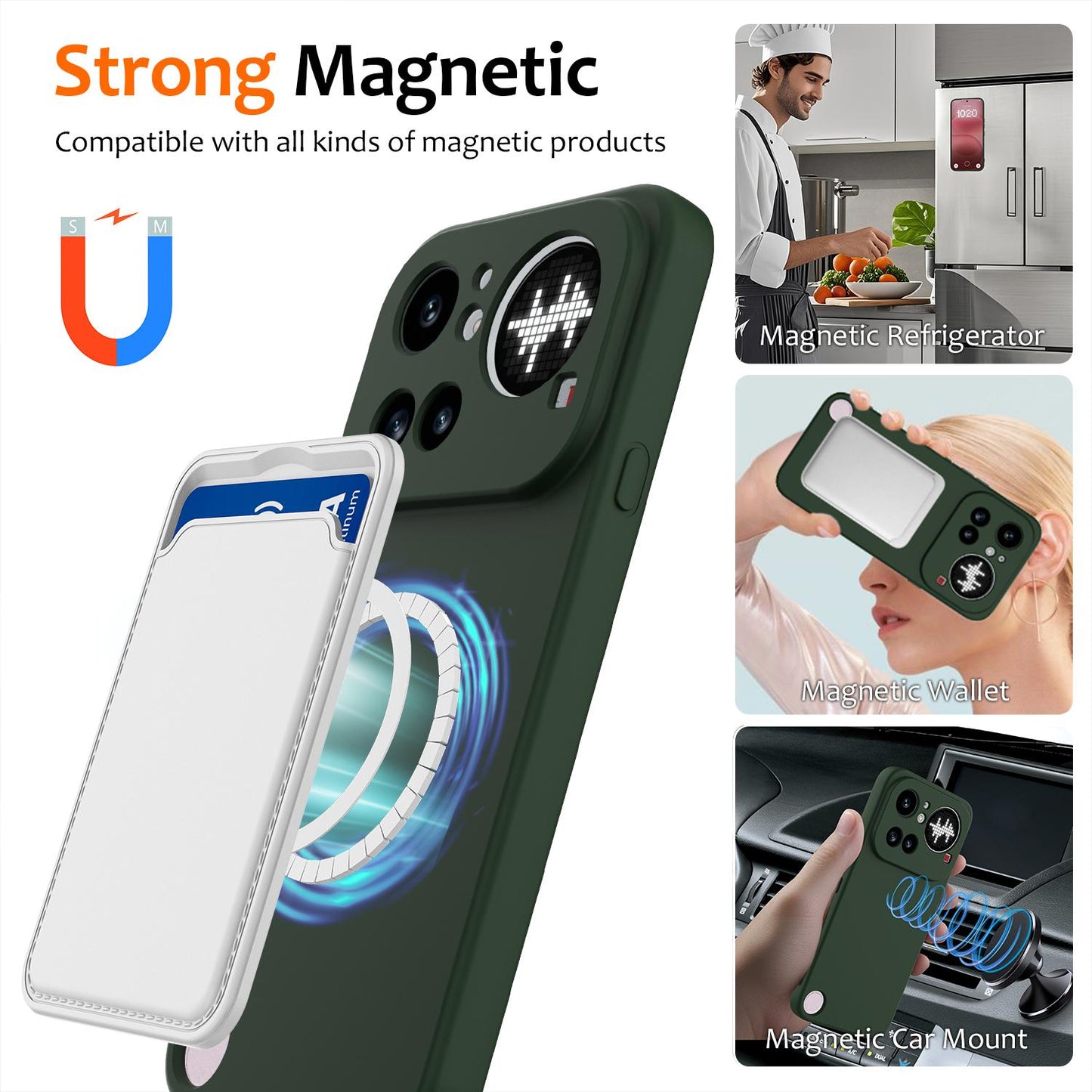 Nothing Phone 4a Pro Shockproof Silicone MagSafe Phone Case with Microfibre Lining Magnetic Cover