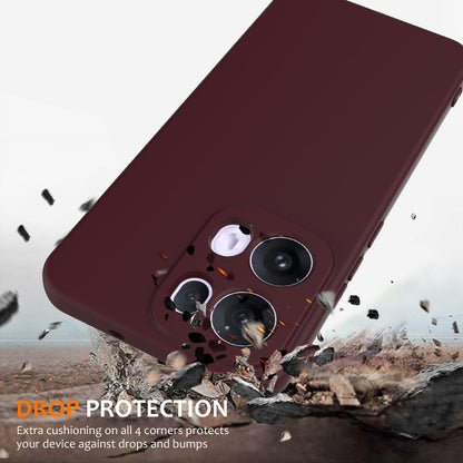 OPPO Reno13 Pro 5G Global Shockproof Silicone MagSafe Phone Case with Microfibre Lining Magnetic Cover