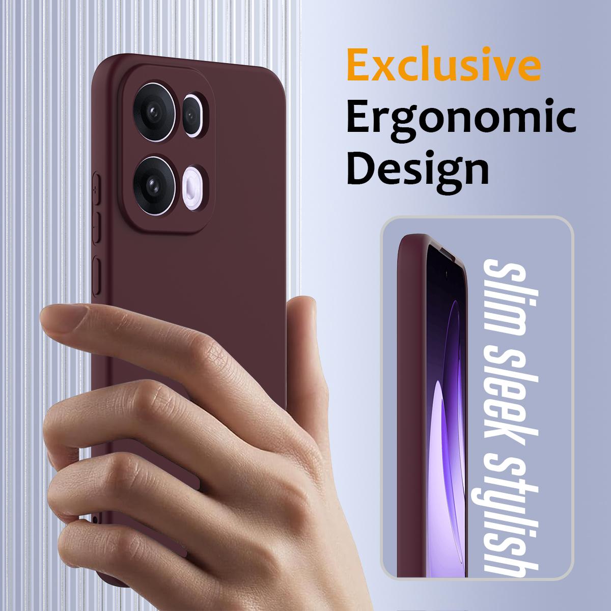 OPPO Reno13 Pro 5G Global Shockproof Silicone MagSafe Phone Case with Microfibre Lining Magnetic Cover