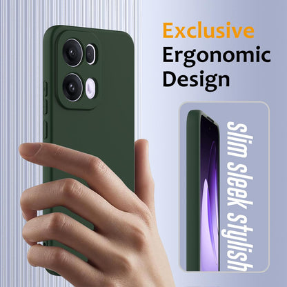 OPPO Reno13 Pro 5G Global Shockproof Silicone MagSafe Phone Case with Microfibre Lining Magnetic Cover