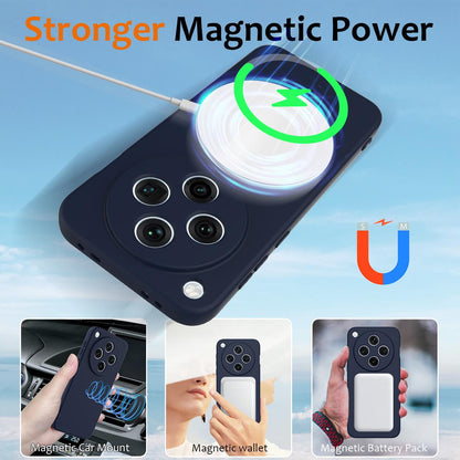 OPPO Find X8 Shockproof Silicone MagSafe Phone Case with Microfibre Lining Magnetic Cover