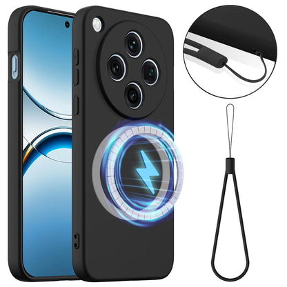 OPPO Find X8 Shockproof Silicone MagSafe Phone Case with Microfibre Lining Magnetic Cover