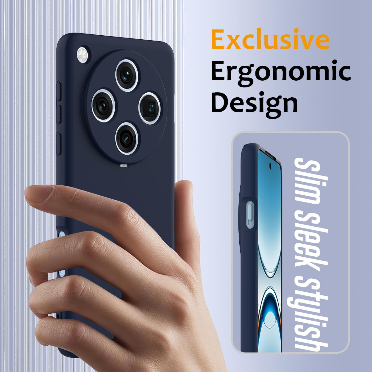 OPPO Find X8 Pro Shockproof Silicone MagSafe Phone Case with Microfibre Lining Magnetic Cover