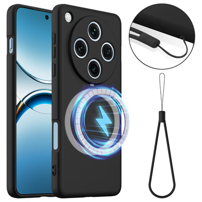 OPPO Find X8 Pro Shockproof Silicone MagSafe Phone Case with Microfibre Lining Magnetic Cover
