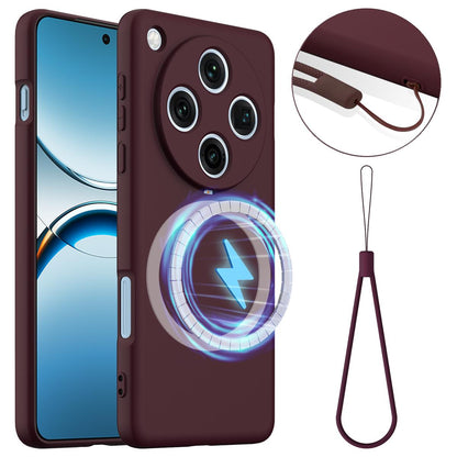 OPPO Find X8 Pro Shockproof Silicone MagSafe Phone Case with Microfibre Lining Magnetic Cover