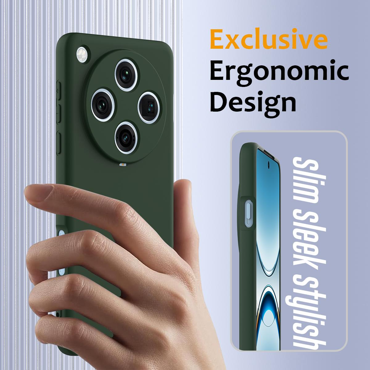 OPPO Find X8 Pro Shockproof Silicone MagSafe Phone Case with Microfibre Lining Magnetic Cover