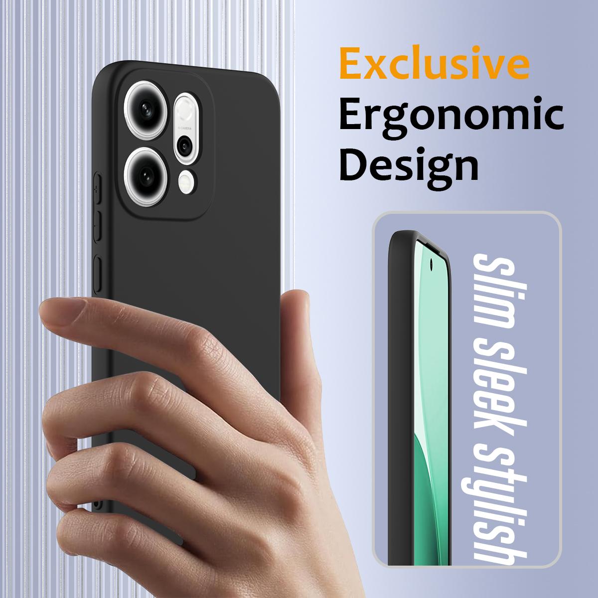 OPPO Reno14 Pro 5G Global Shockproof Silicone MagSafe Phone Case with Microfibre Lining Magnetic Cover