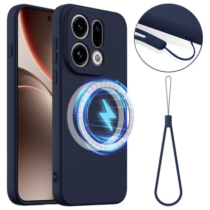 OPPO Find X9 Shockproof Silicone MagSafe Phone Case with Microfibre Lining Magnetic Cover