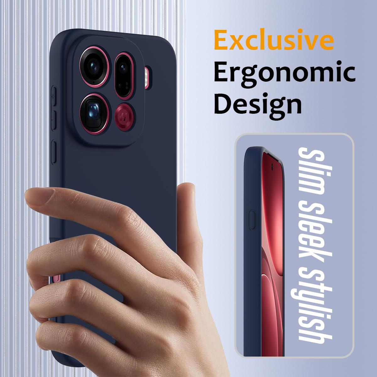 OPPO Find X9 Pro Shockproof Silicone MagSafe Phone Case with Microfibre Lining Magnetic Cover