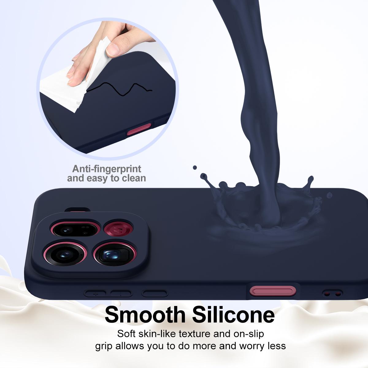 OPPO Find X9 Pro Shockproof Silicone MagSafe Phone Case with Microfibre Lining Magnetic Cover