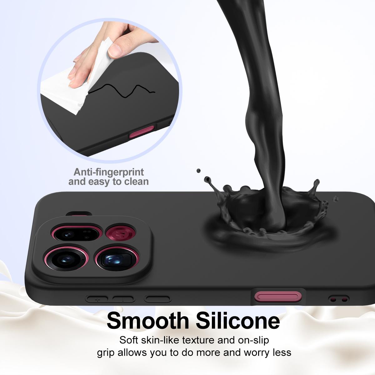 OPPO Find X9 Pro Shockproof Silicone MagSafe Phone Case with Microfibre Lining Magnetic Cover