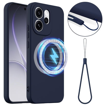 OPPO Reno15 Pro Max 5G Global Shockproof Silicone MagSafe Phone Case with Microfibre Lining Magnetic Cover