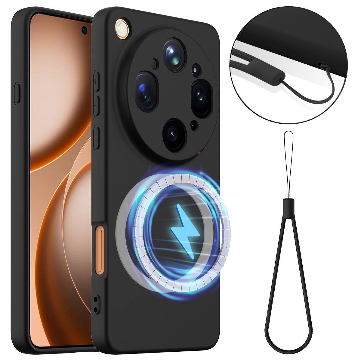 OPPO Find X9 Ultra Shockproof Silicone MagSafe Phone Case with Microfibre Lining Magnetic Cover