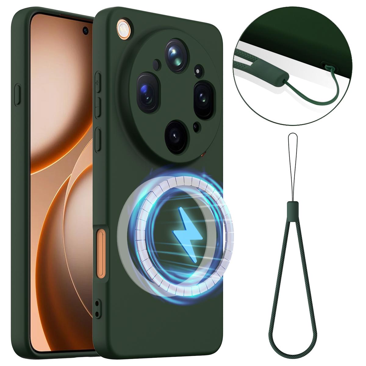 OPPO Find X9 Ultra Shockproof Silicone MagSafe Phone Case with Microfibre Lining Magnetic Cover