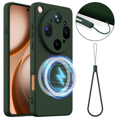 OPPO Find X9 Ultra Shockproof Silicone MagSafe Phone Case with Microfibre Lining Magnetic Cover