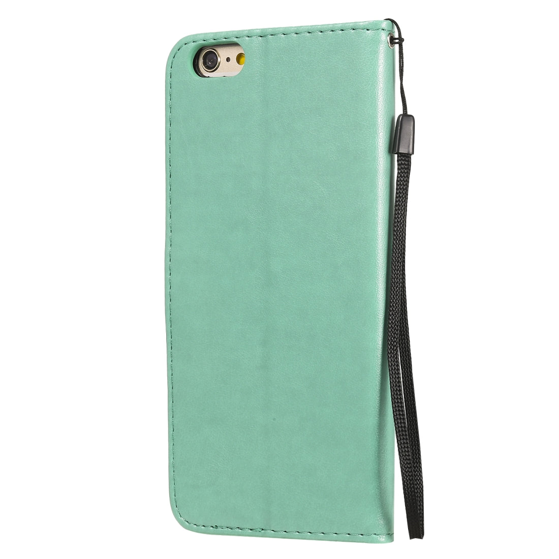 For Apple iPhone 6 Plus Cat and Bee Embossed Flip Leather Phone Case Wallet Cover with Card Slots Cash Pocket Magnetic Stand Protective Shockproof TPU PU Leather Case with Wrist Strap