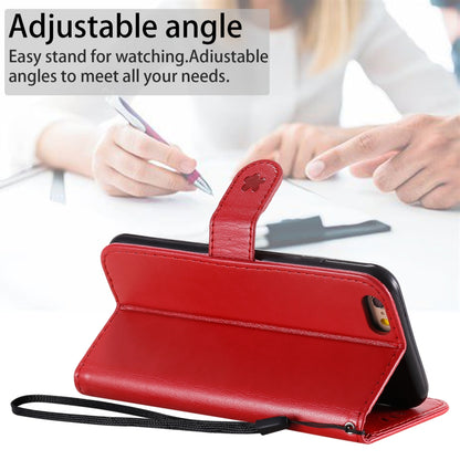 For Apple iPhone 6 Cat and Bee Embossed Flip Leather Phone Case Wallet Cover with Card Slots Cash Pocket Magnetic Stand Protective Shockproof TPU PU Leather Case with Wrist Strap