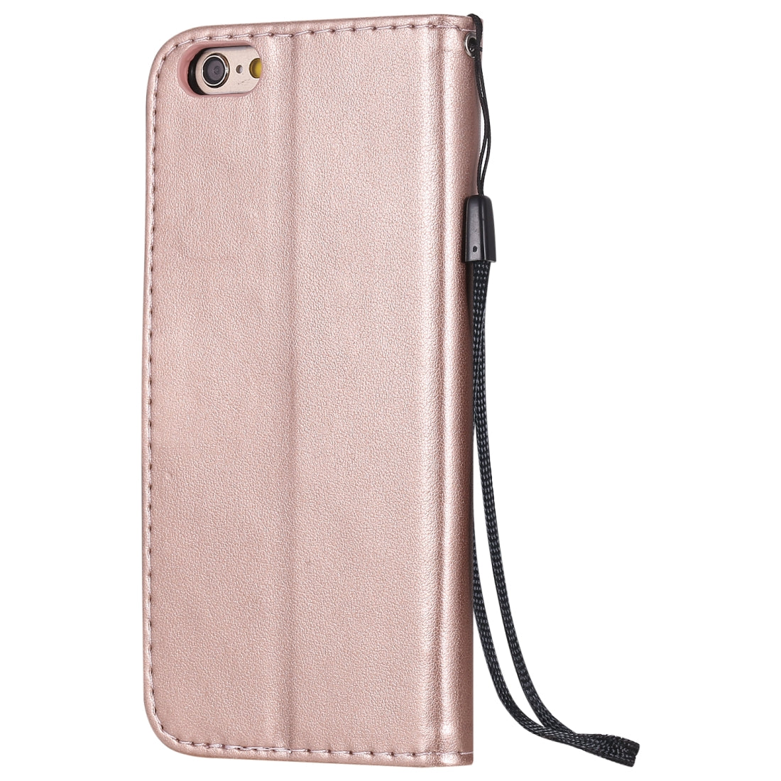 For Apple iPhone 6 Cat and Bee Embossed Flip Leather Phone Case Wallet Cover with Card Slots Cash Pocket Magnetic Stand Protective Shockproof TPU PU Leather Case with Wrist Strap