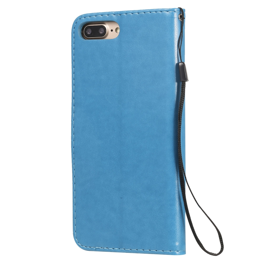 For Apple iPhone 8 Plus Cat and Bee Embossed Flip Leather Phone Case Wallet Cover with Card Slots Cash Pocket Magnetic Stand Protective Shockproof TPU PU Leather Case with Wrist Strap