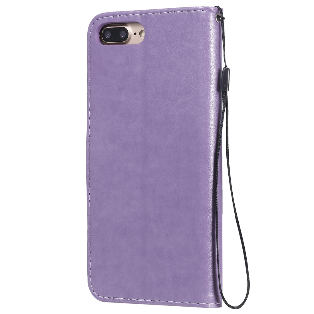 For Apple iPhone 7 Plus Cat and Bee Embossed Flip Leather Phone Case Wallet Cover with Card Slots Cash Pocket Magnetic Stand Protective Shockproof TPU PU Leather Case with Wrist Strap