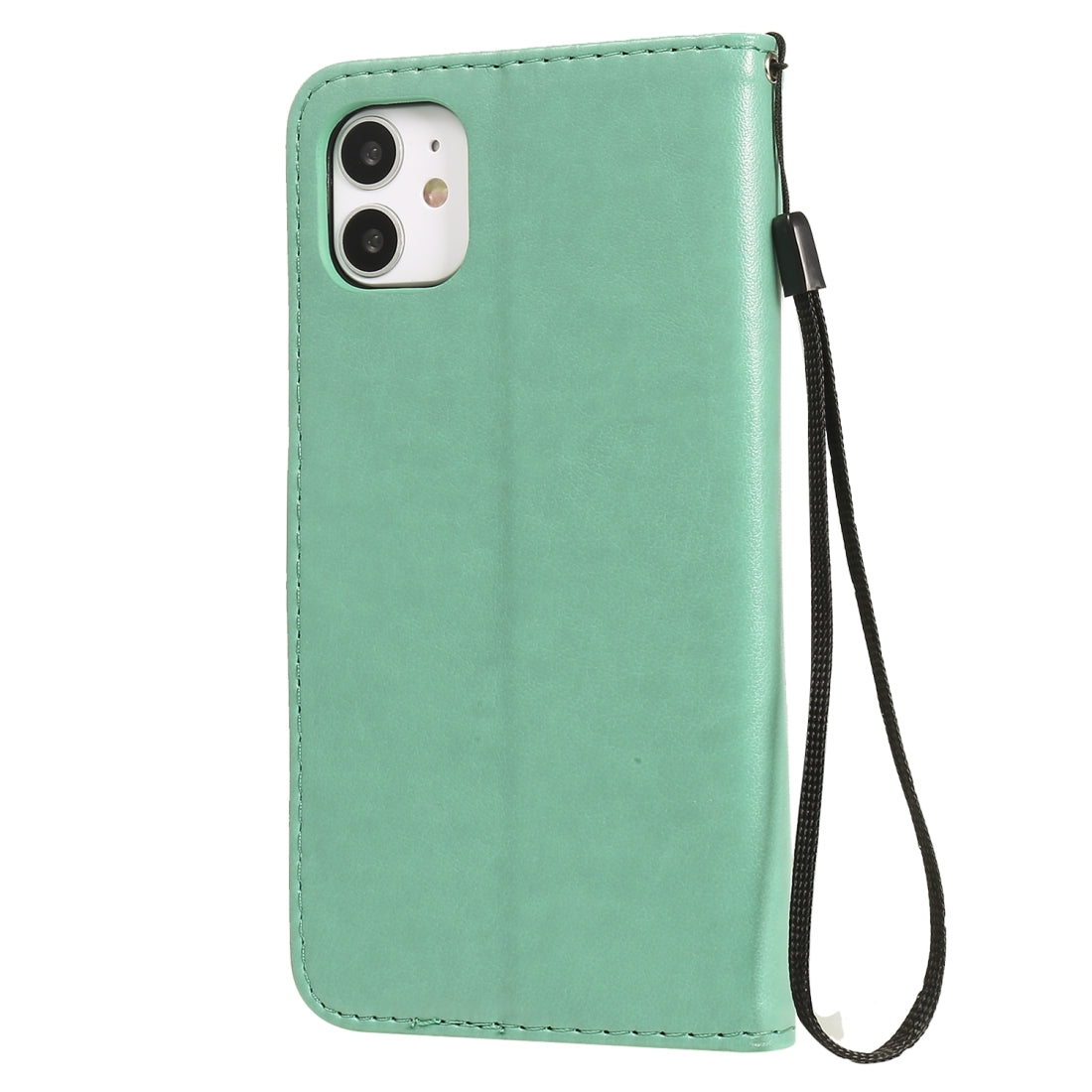 For Apple iPhone 11 Cat and Bee Embossed Flip Leather Phone Case Wallet Cover with Card Slots Cash Pocket Magnetic Stand Protective Shockproof TPU PU Leather Case with Wrist Strap