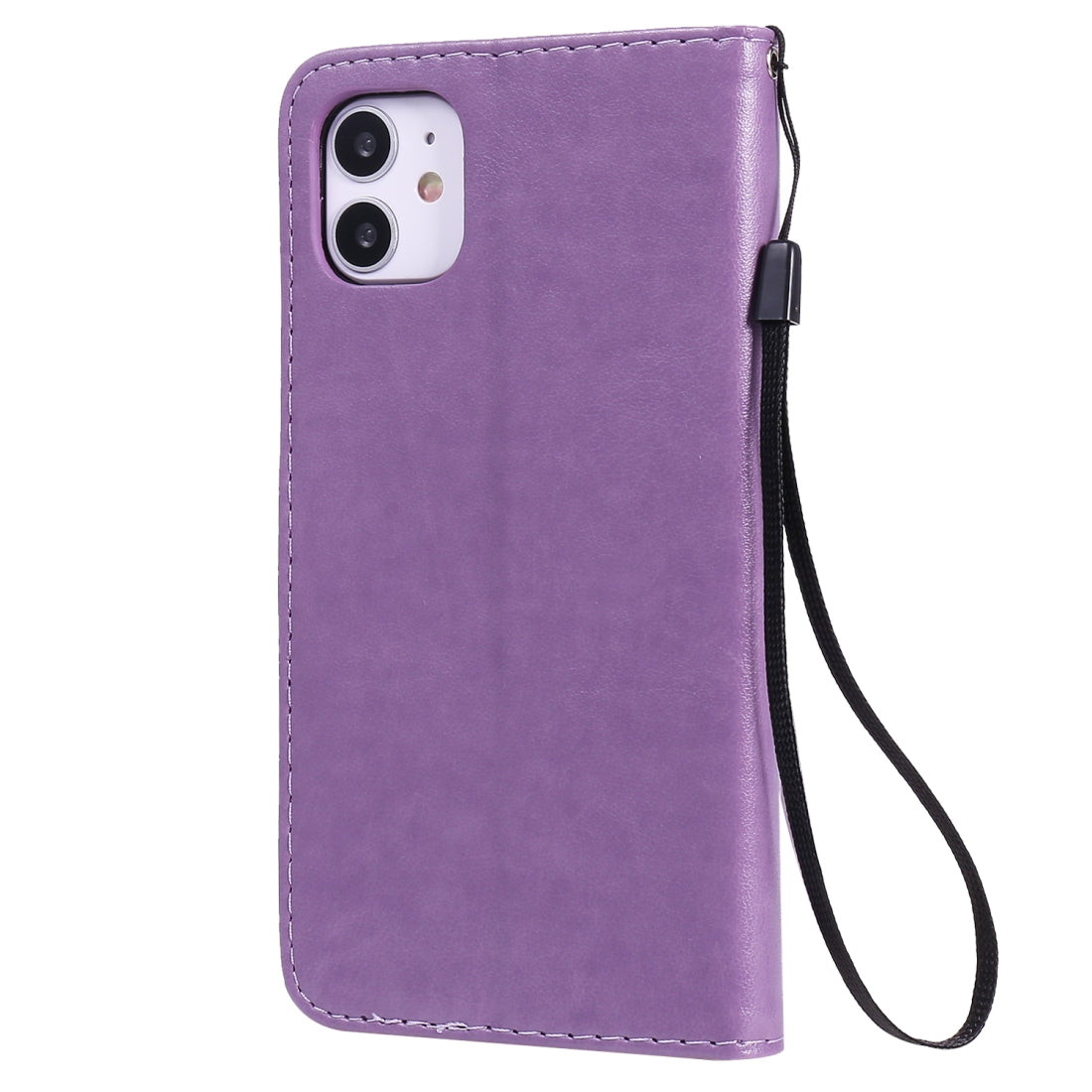 For Apple iPhone 11 Cat and Bee Embossed Flip Leather Phone Case Wallet Cover with Card Slots Cash Pocket Magnetic Stand Protective Shockproof TPU PU Leather Case with Wrist Strap