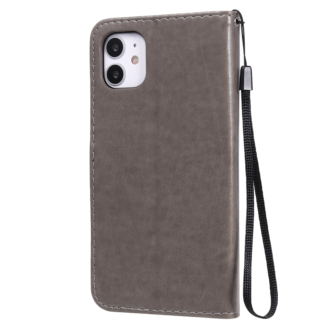 For Apple iPhone 11 Cat and Bee Embossed Flip Leather Phone Case Wallet Cover with Card Slots Cash Pocket Magnetic Stand Protective Shockproof TPU PU Leather Case with Wrist Strap