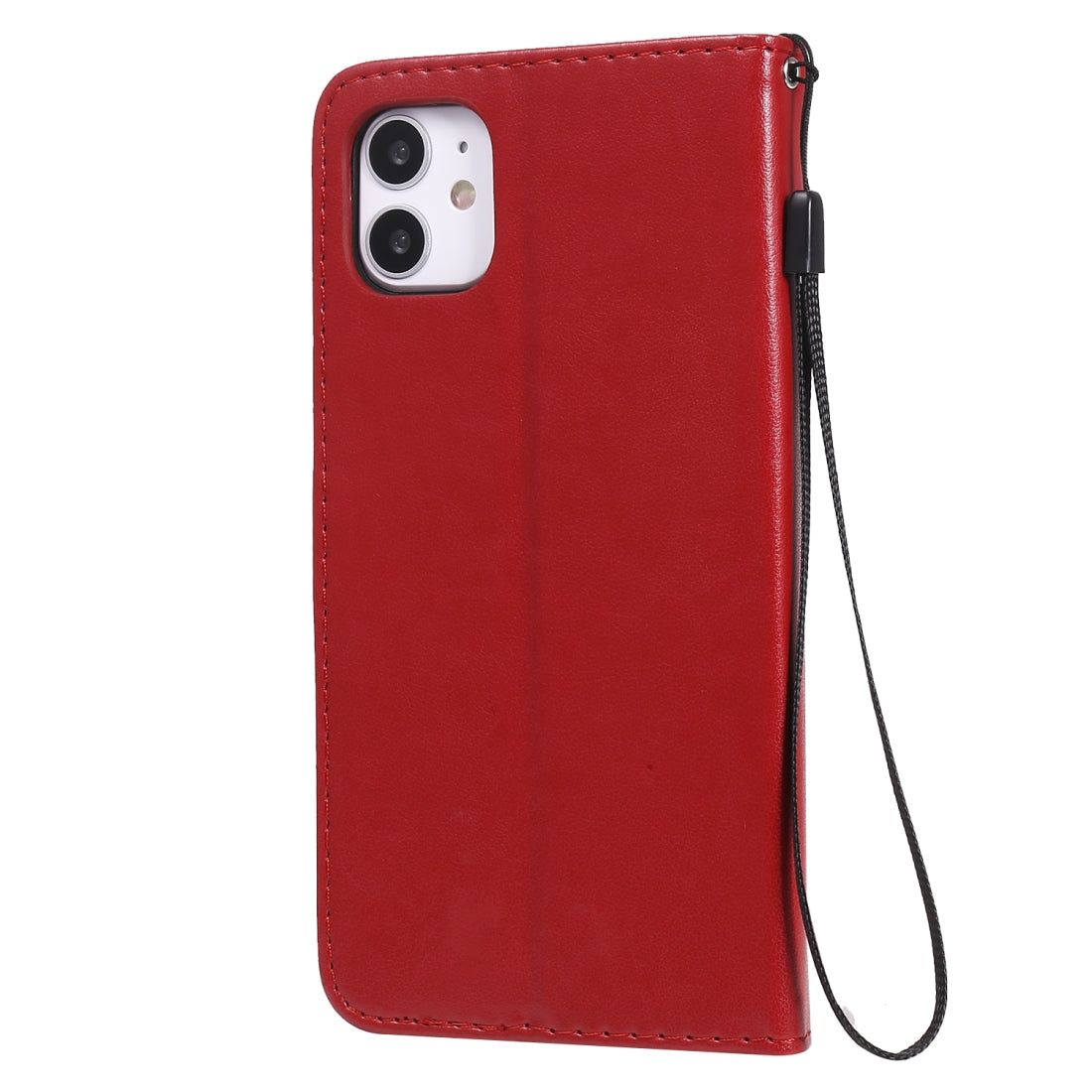 For Apple iPhone 11 Cat and Bee Embossed Flip Leather Phone Case Wallet Cover with Card Slots Cash Pocket Magnetic Stand Protective Shockproof TPU PU Leather Case with Wrist Strap